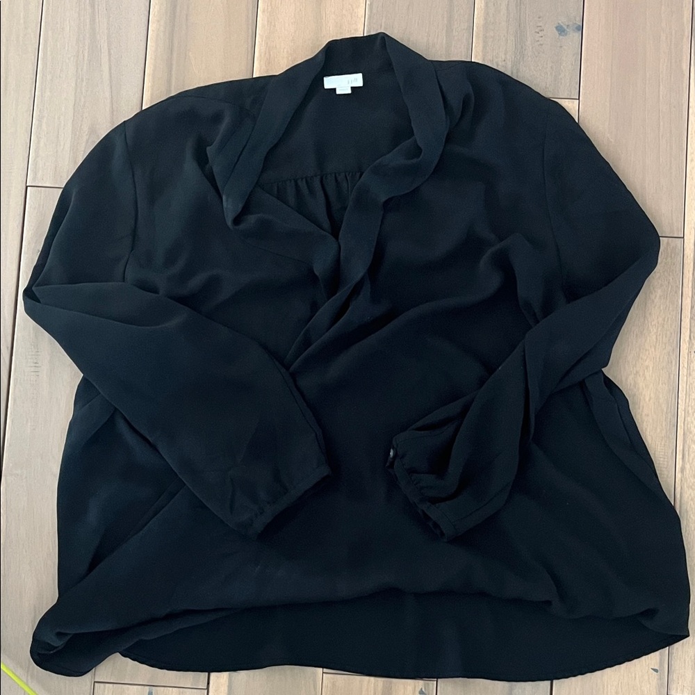 J. Jill Black Wrap surplus Shirt